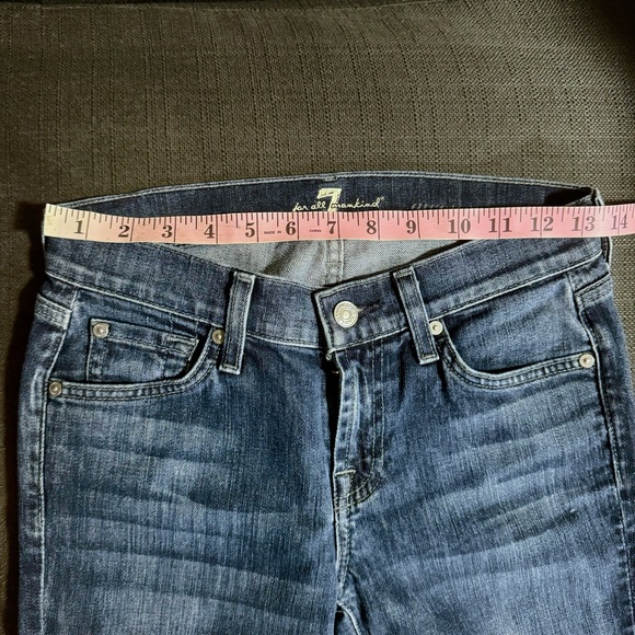 7 For All Mankind ‘Gwenevere’ Skinny Jeans Waist Size 25 - Picture 5 of 12